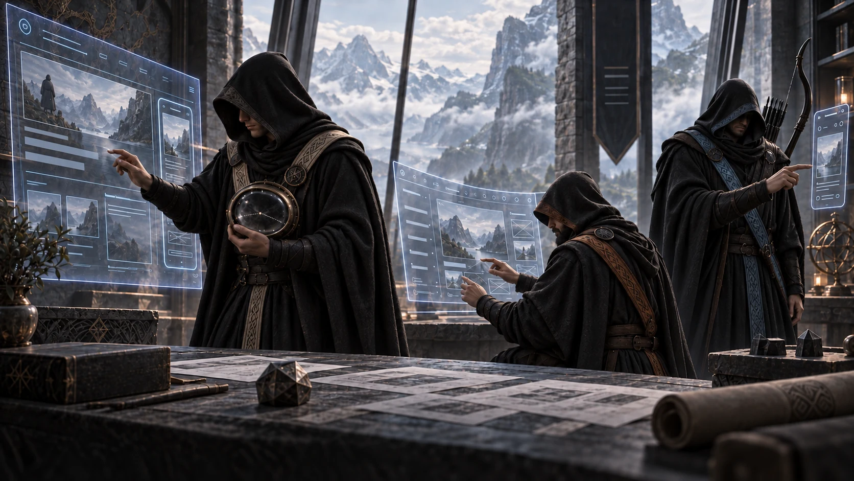 Web és digitális élmény – fantasy műhely, együtt dolgozó szereplőkkel